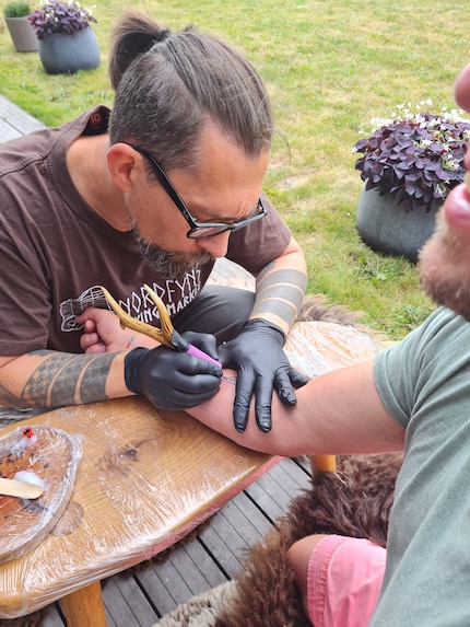 Thomas gave me my first (and last?) tattoo.