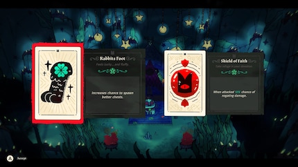Les cartes de tarot vous apportent des avantages dans un run.
