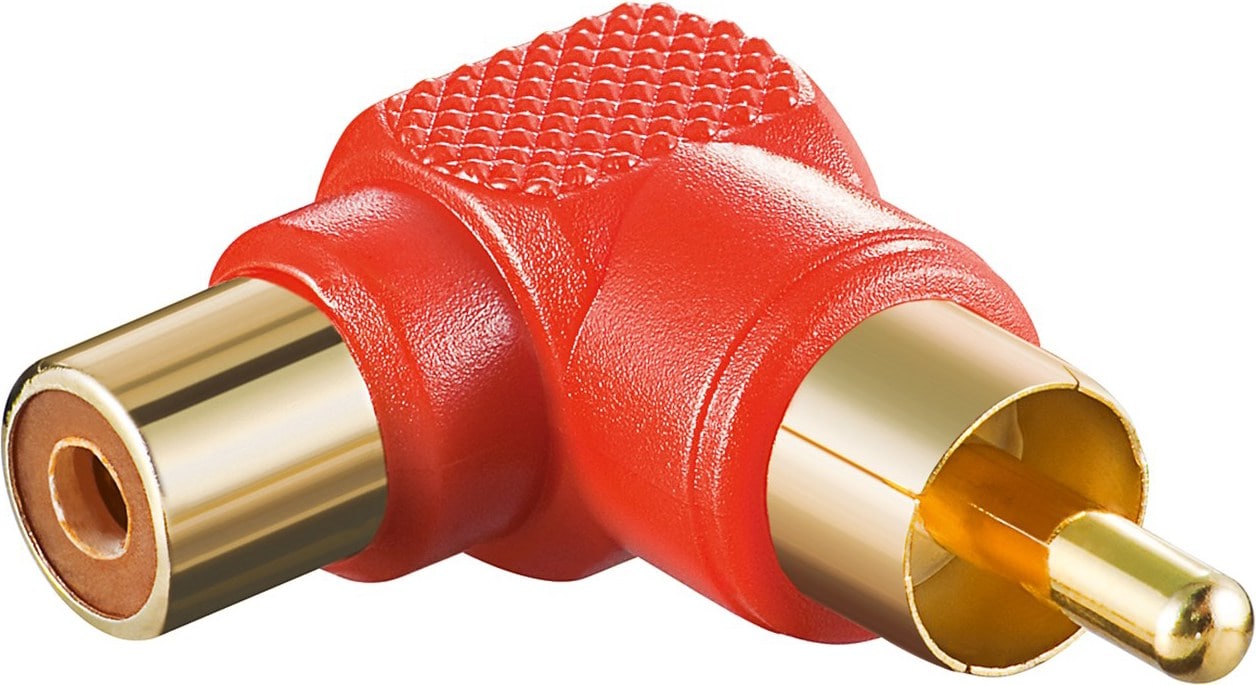 Goobay Cinch Adapter 90°; Rot (Klinkenadapter) kaufen