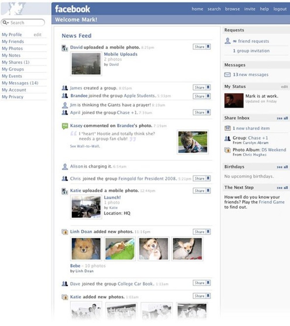 Nel 2006 Facebook ha introdotto il News Feed.