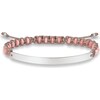 Thomas Sabo Bracelet Pink (21 cm, Silver, Plastic)