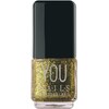 You Nails Glitter Varnish (223 Gold/Green Glitter (coarse), Colour paint)