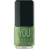 You Nails smalto per unghie (Verde/argento Glitter, Smalto)
