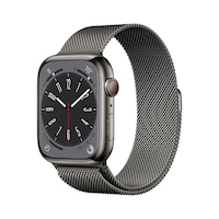 Apple Watch Series 8 (45 mm, Acier inoxydable, 4G)