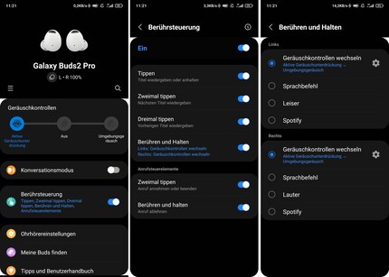The app allows you to modify the controls to an extent.