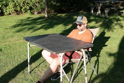 NO THANKS: For three weeks, I felt I was too small for this world when I sat down for a meal. (Reenactment).