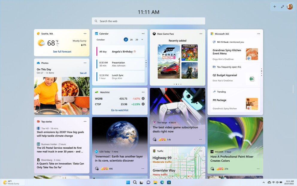 Neue Widgets.