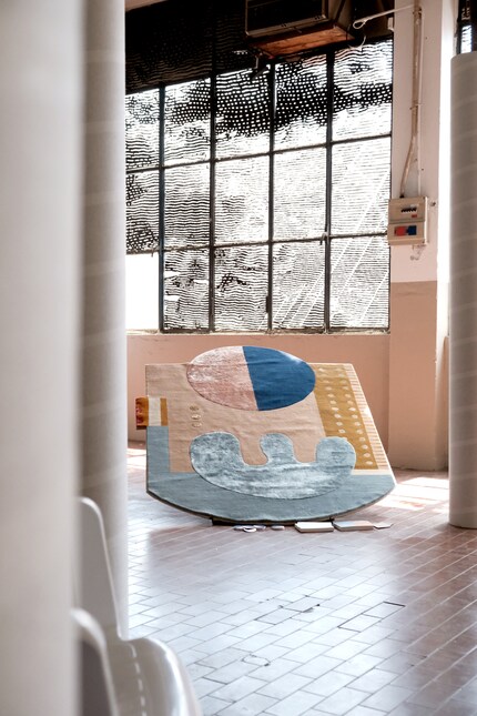The «Nostos» collection consists of individual pieces like this one, which are a mixture of symmetrical and irregular shapes.