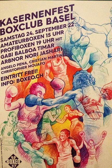 Affiche vintage du Boxeo 37.