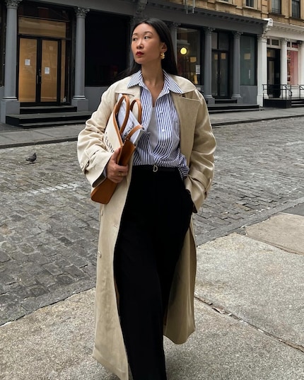 Influencer Caroline Lin buttons her top differently ...