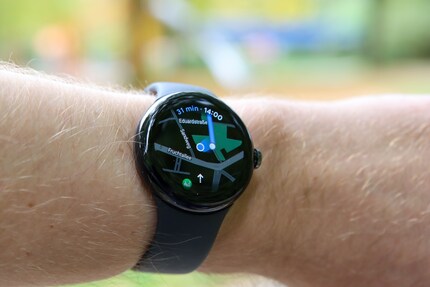 Google Maps mi mostra il percorso sul Pixel Watch.