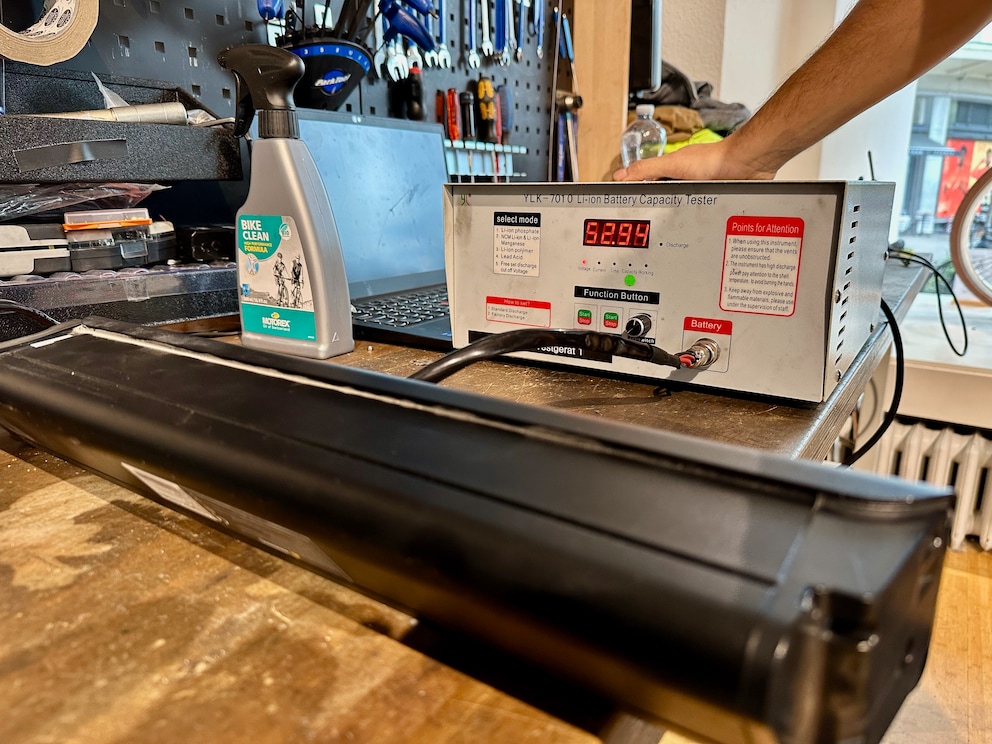 Le test de la batterie permet de trouver des cellules défectueuses. Dans mon cas, tout va bien.