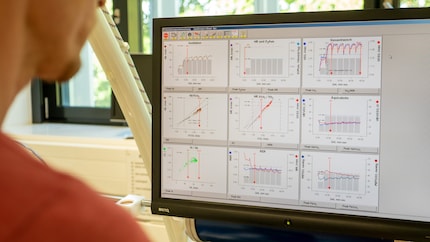 Data collection: VO₂ max is one of many factors determined in performance diagnostics.