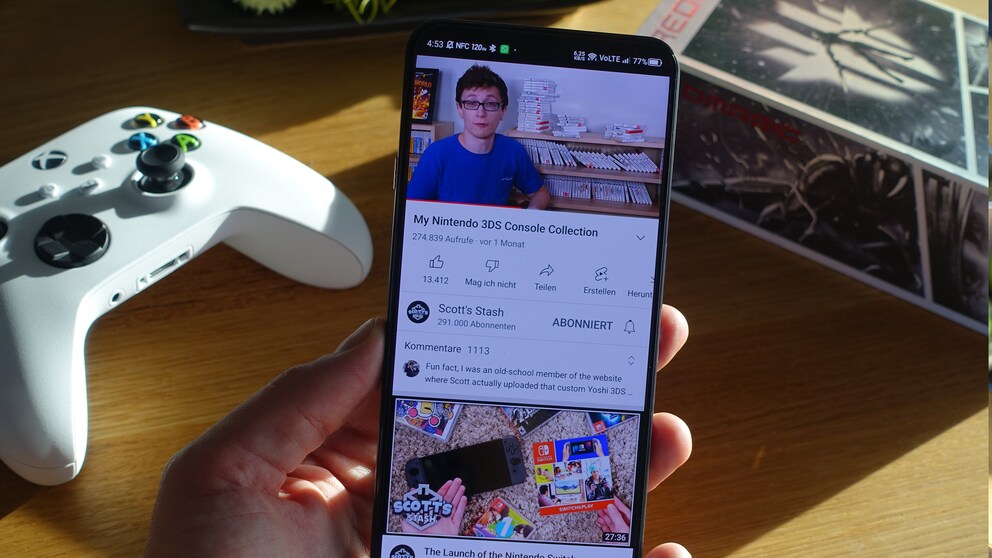 Même en plein soleil, je peux profiter de mes vidéos Youtube sans problème.