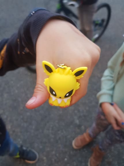 Mon cœur de donneur d’argent de poche saigne : 8 francs pour ce pendentif Pokémon.