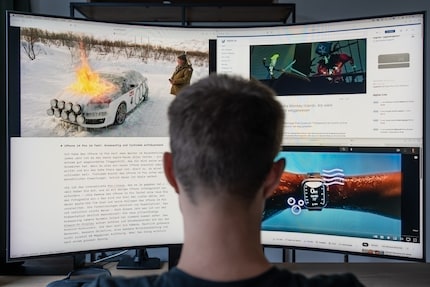Sull'Ark ho molto spazio per il multitasking, ma non voglio sentirmi costantemente circondato da un display quando lavoro.