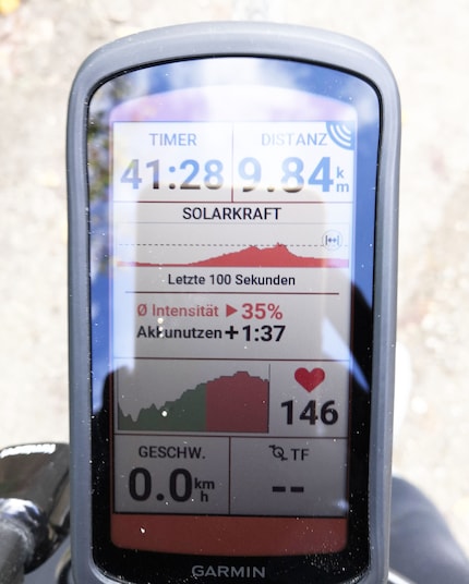 Garmin Edge 1040 Solar: una possibile configurazione del display.