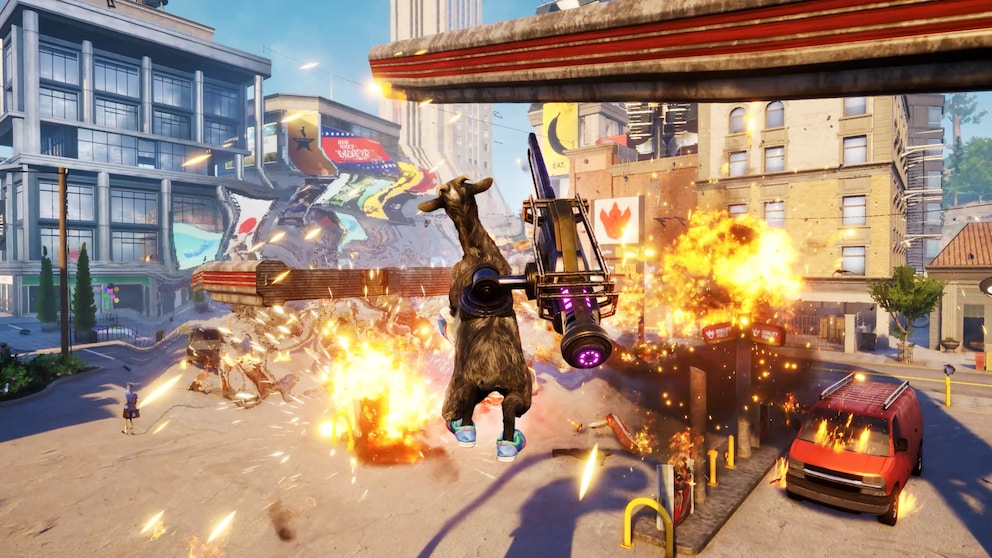 Vous avez toujours rêvé d’être une chèvre et de faire exploser une station-service avec un lance-roquettes ? Alors Goat Simulator 3 » est le jeu qu’il vous faut !