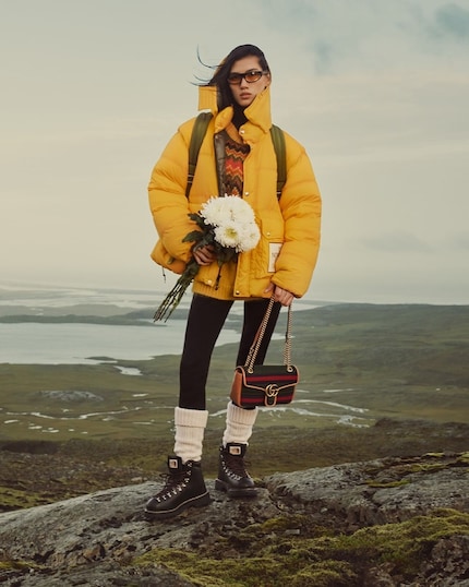 Mit Gucci und The North Face geht's auf Wanderung.