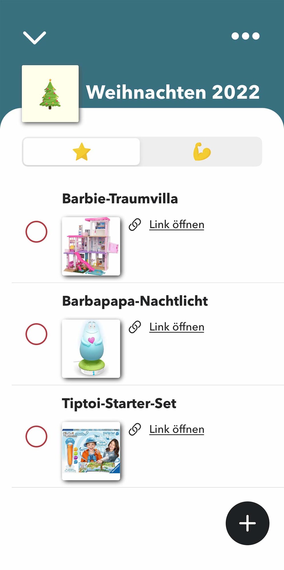Wishlists.