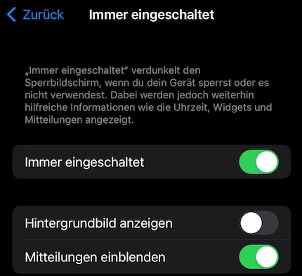 Mit iOS 16.2 erhältst du zwei Optionen fürs Always-On-Display des iPhone 14 Pro.