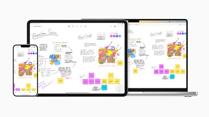 Freeform funktioniert für iPhone, iPad und Mac.
