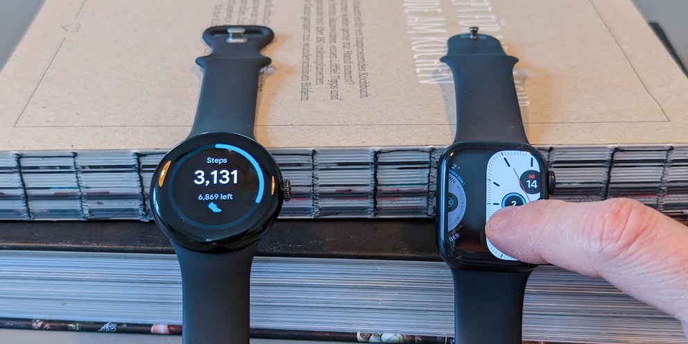 Les cartes de la Pixel Watch sont clairement plus utiles que le passage rapide d’une face à l’autre sur l’Apple Watch.