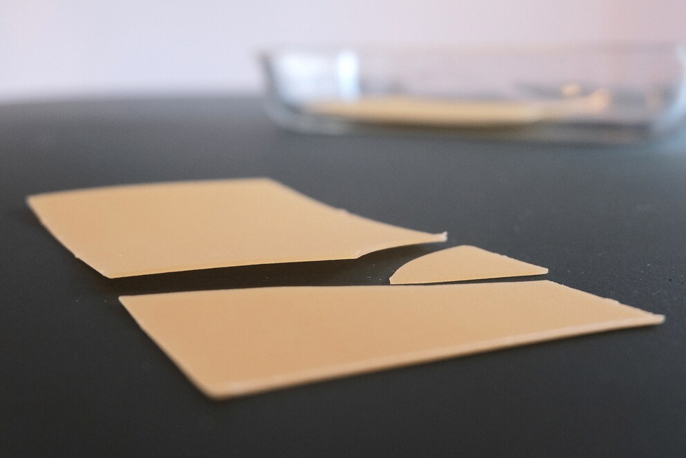 Les feuilles de pâte se découpent toujours si parfaitement...