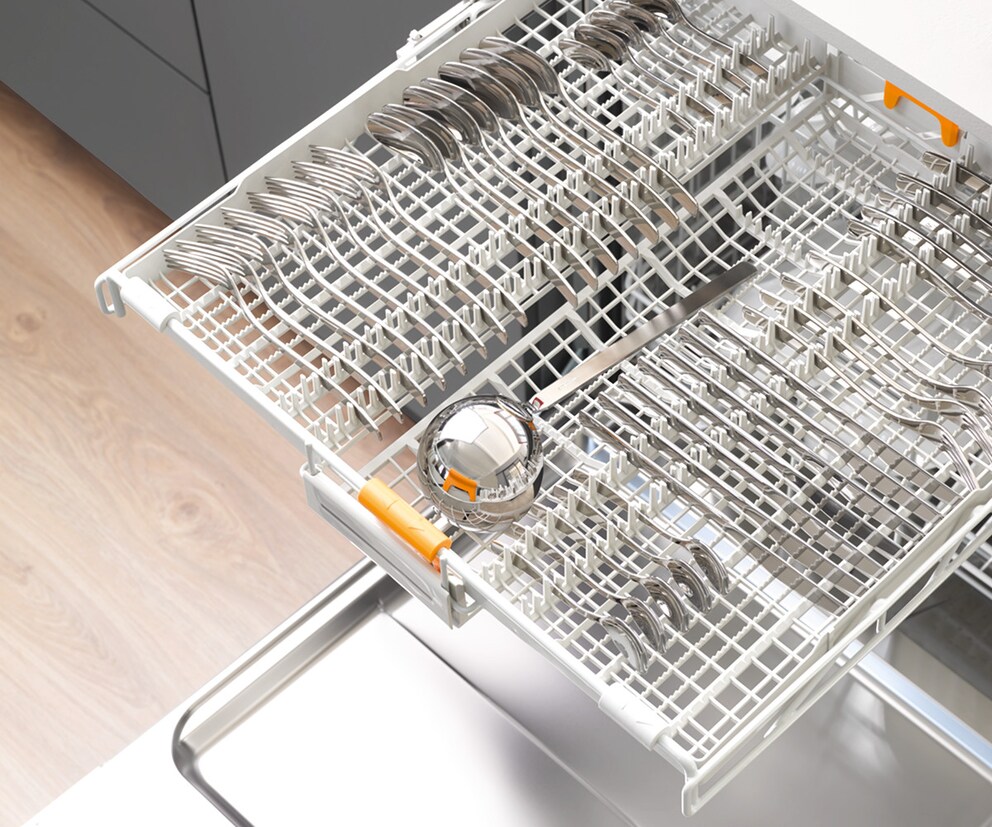 In a cutlery drawer, the metal of knives’ blades are at the lowest risk of touching other cutlery.