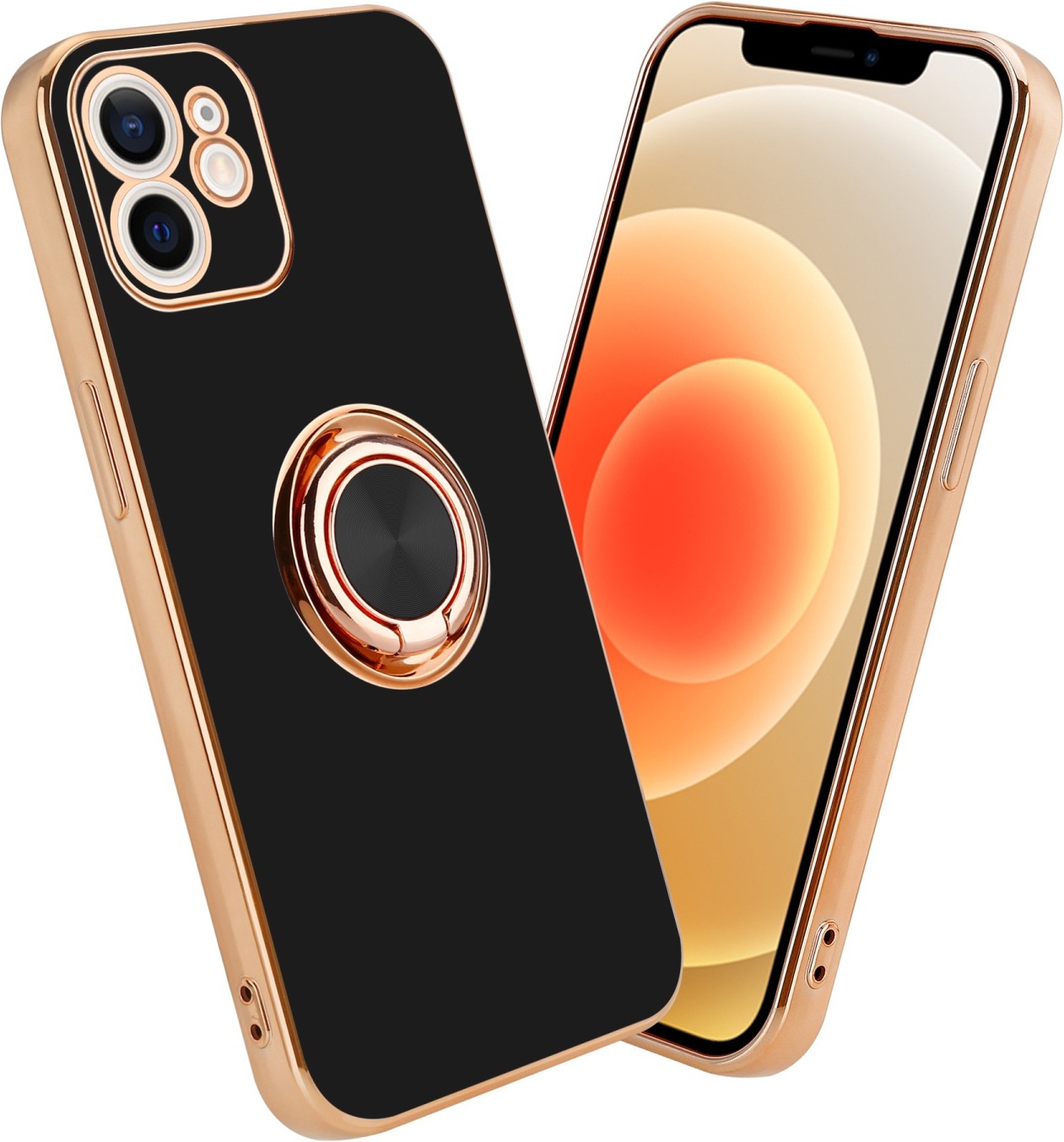 Cadorabo Hülle für Apple iPhone 11 im TPU mit Kameraschutz und Ring LM089 Style (iPhone 11) Galaxus