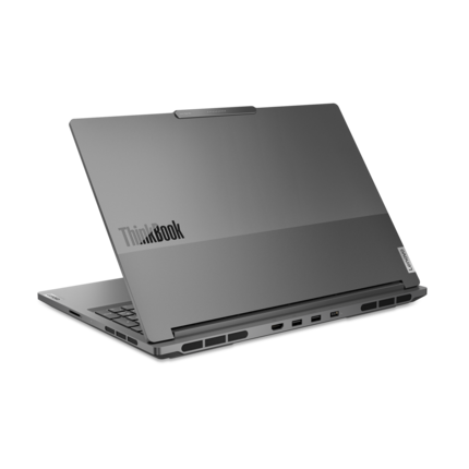 Sur le bord supérieur du couvercle du ThinkBook 16p, on peut voir les connecteurs de la baie magique.