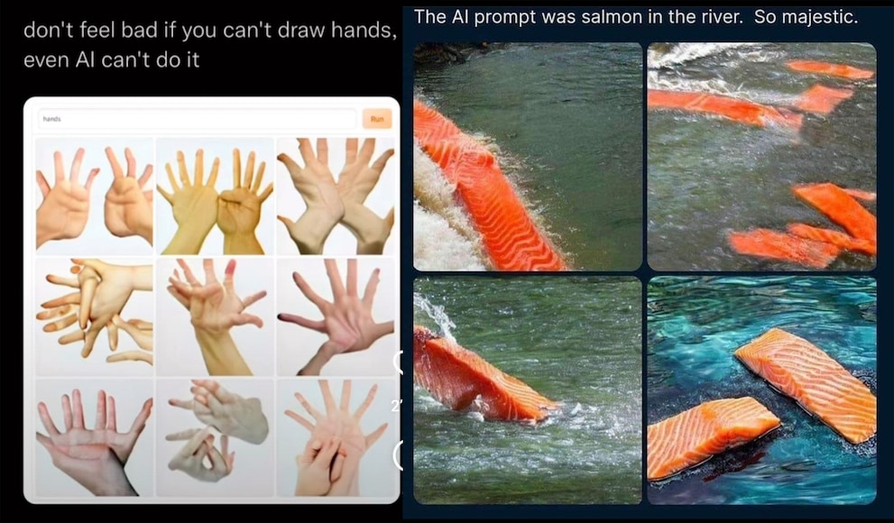 AI-generated images have obvious weaknesses.