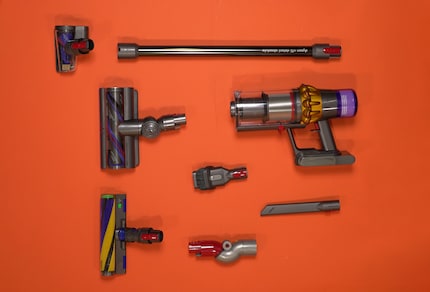 The Dyson V15 Detect Absolute’s accessories.
