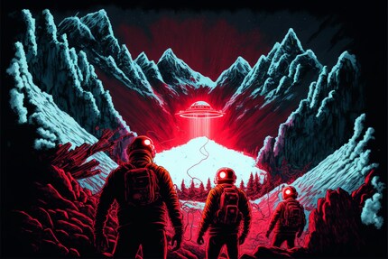 Dass die Vorgabe, eines leuchtenden Etwas, ein UFO ergeben hat, passt perfekt.