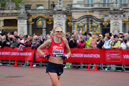 Paula Radcliffe at the 2015 London Marathon.