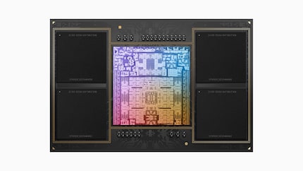 Description schématique de l'Apple M2 Max.