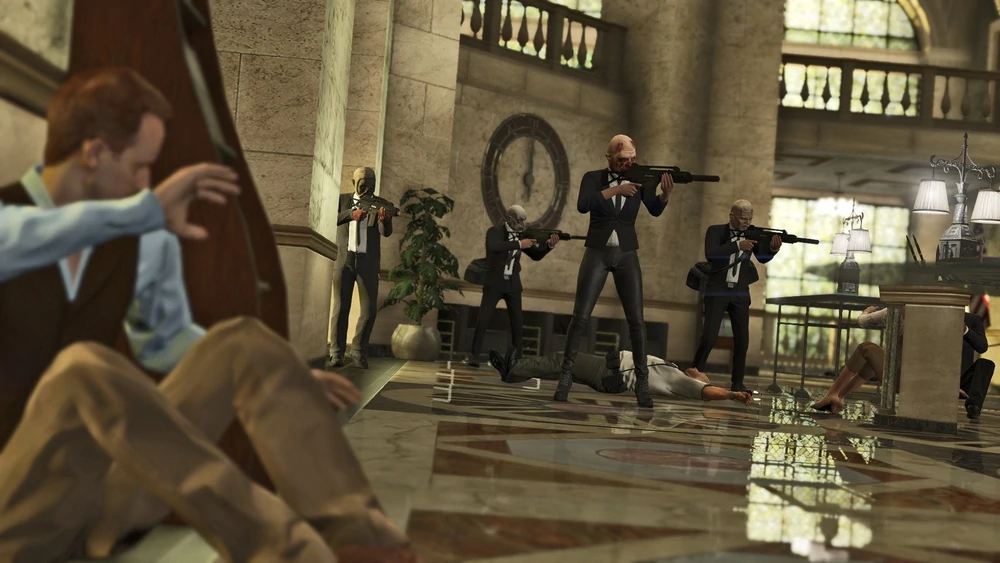 Grâce à la mise à jour « braquages », les joueuses et joueurs de GTA ont pu planifier et exécuter pour la première fois des braquages de banque complexes. Une sacrée étape dans l’histoire des mises à jour du jeu.
