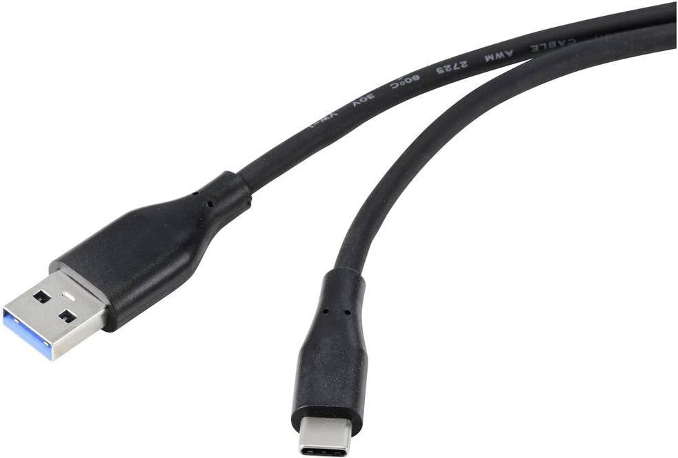 Renkforce USB-Kabel USB 3.2 Gen1 3.0 3.1 USB-C Stecker 1.00 m Schwarz (1 m) Galaxus