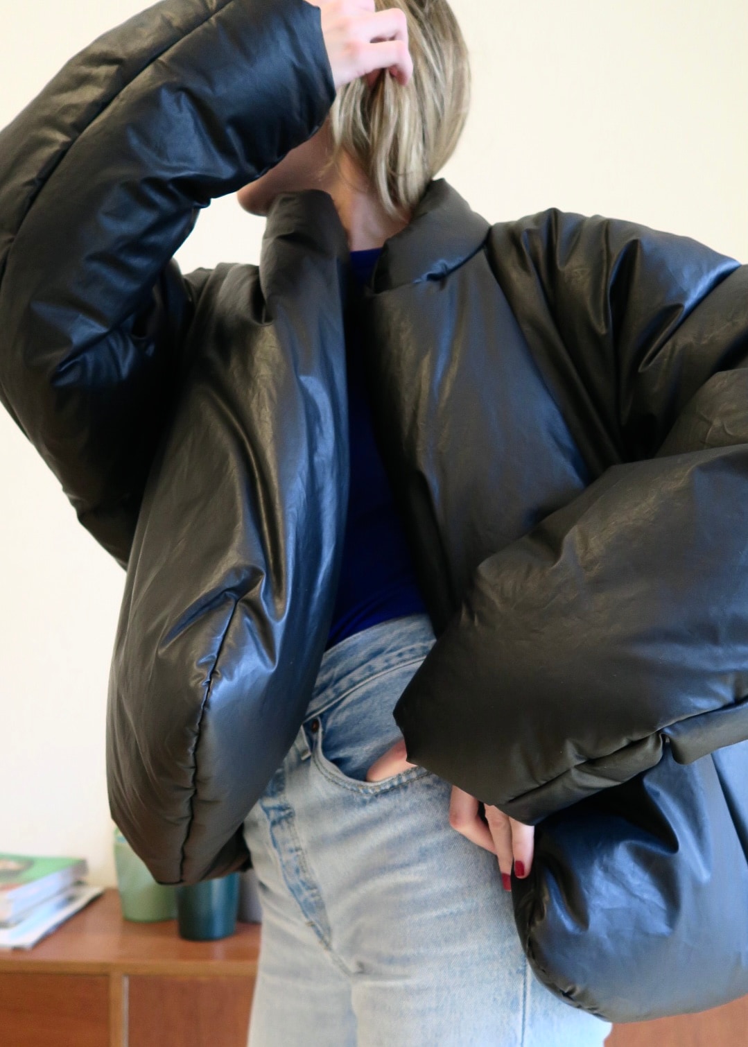Yeezy cropped puffer jacket sale