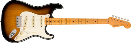 Das ist eine Stratocaster. So ungefähr sah meine auch aus.