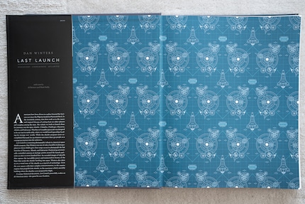 L’objet que je teste : la couverture du livre de Dan Winter Last Launch.