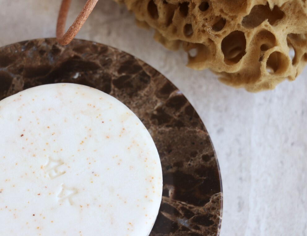 The AHA and Shea Butter Renewing Body Wash bar from the Korean brand Ondo Beauty is also visually appealing.