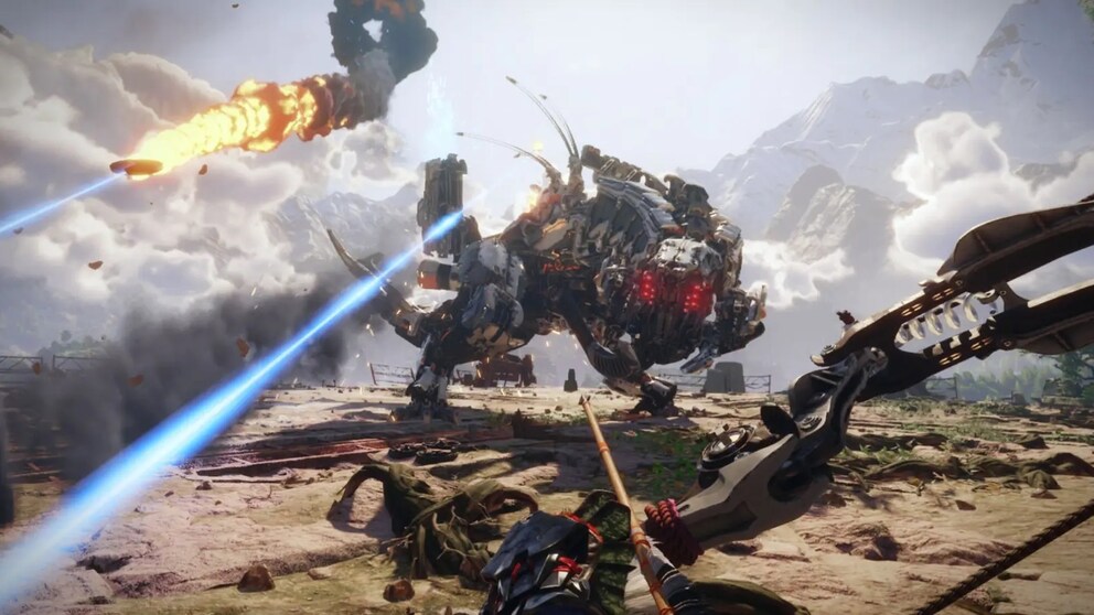 Der fiese «Thunderjaw» wirkt in VR noch viel monströser und gefährlicher.