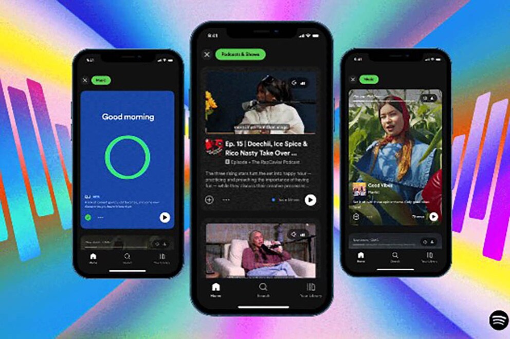 Mit Videos: So wird der neue Startschirm Spotify bald aussehen.