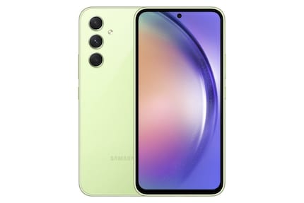 The Galaxy A54 in «Awesome Lime».