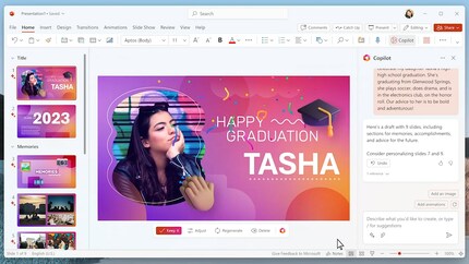 Microsoft shows how presentation designs are created from just a few inputs ...