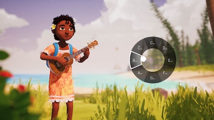 Mit der Ukulele kann die Tageszeit verstellt werden.