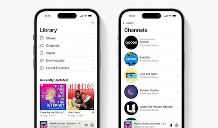 Les chaînes «» regroupent les podcasts des membres d'un réseau de podcasts.