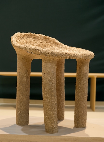 Unique en son genre : le tabouret «I'm not a waste» est fabriqué à partir d'un déchet du studio.