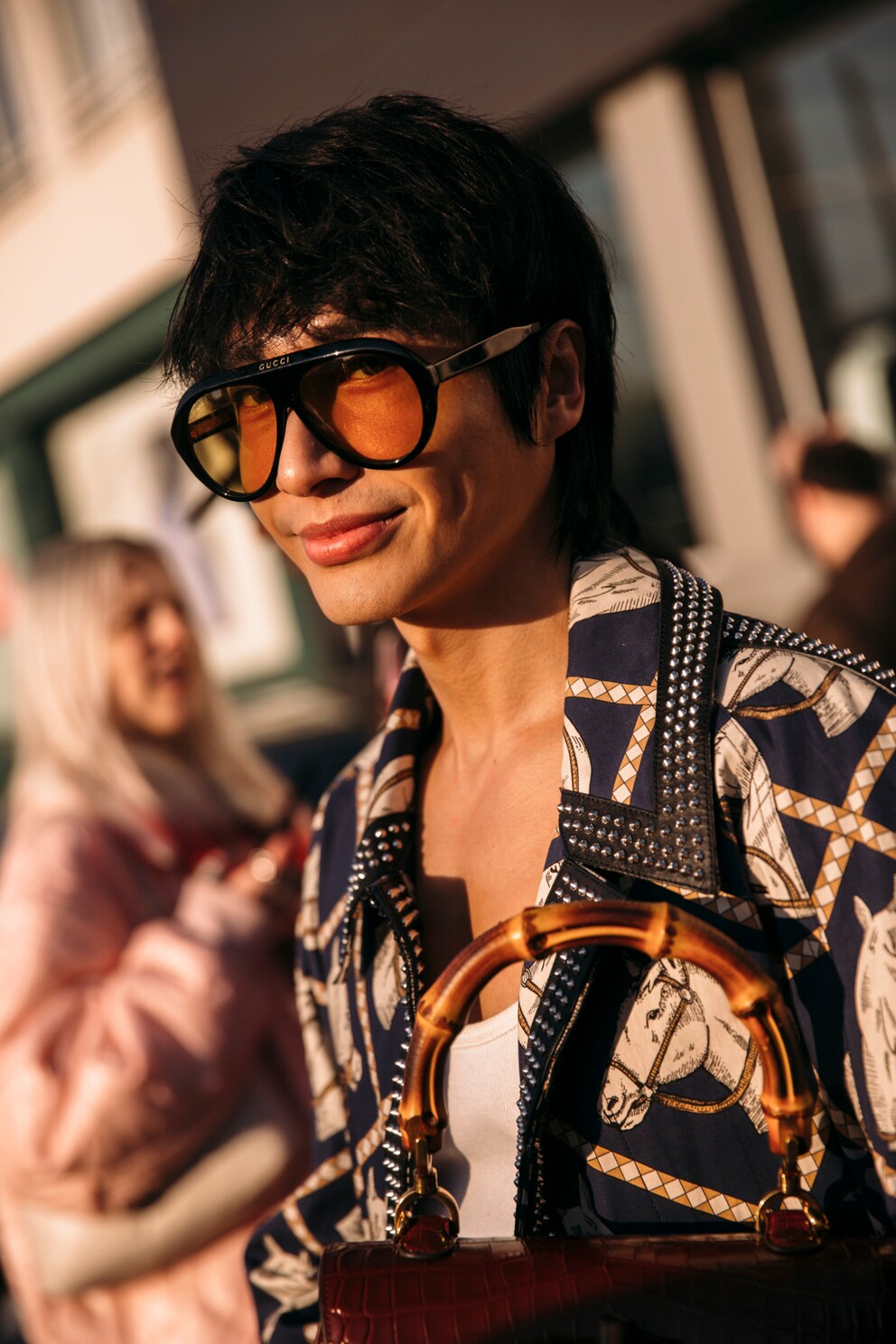 Muss man tragen können: Gigantische Aviators mit dickem Rahmen.
